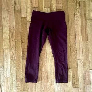 Lululemon cropped wunder under leggings